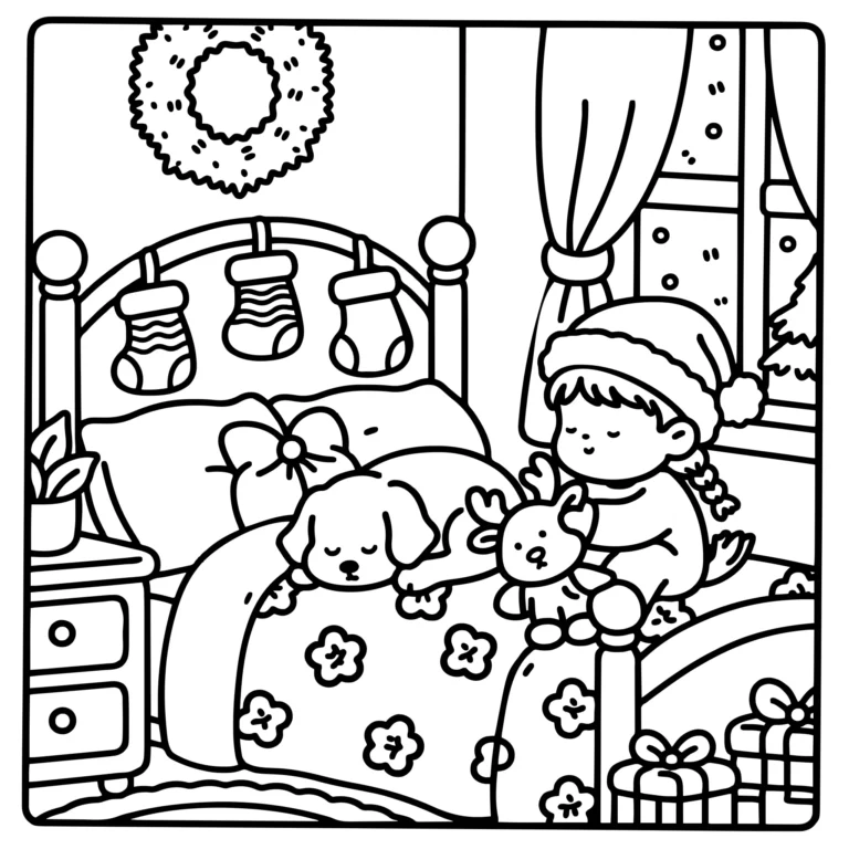 Christmas Bedtime Scene