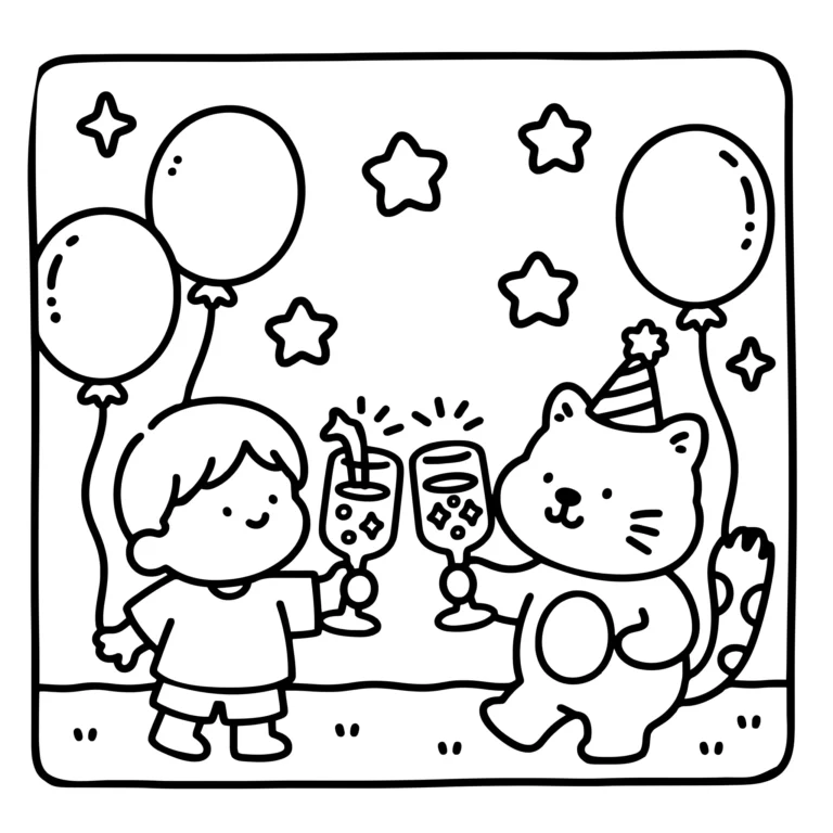 New Year Toast Scene