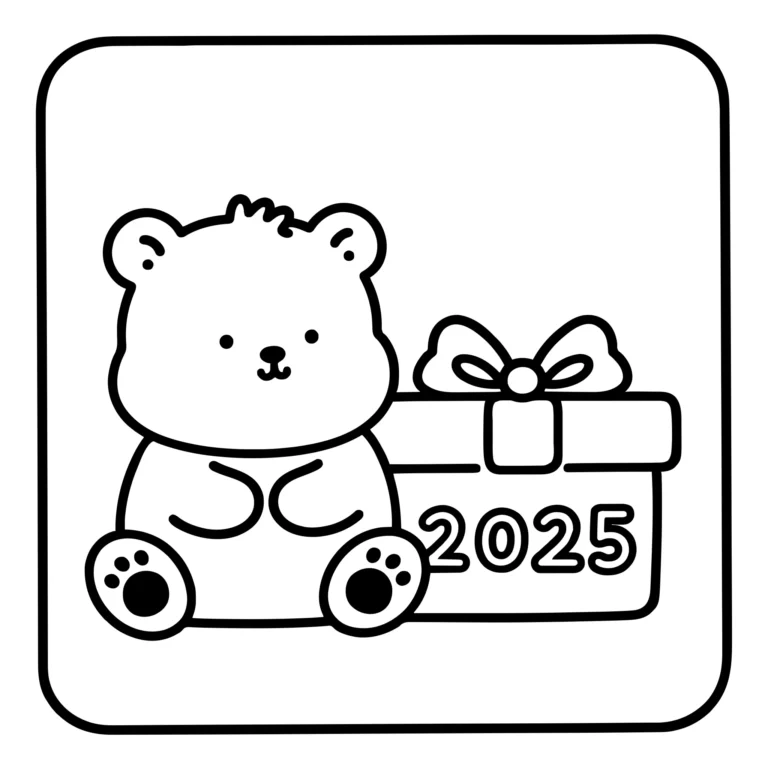 New Year Bear Box