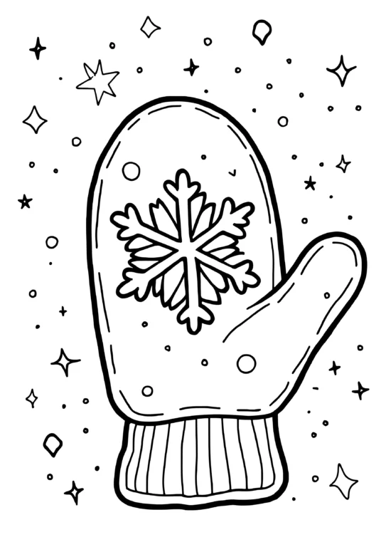 Snowflake Mitten