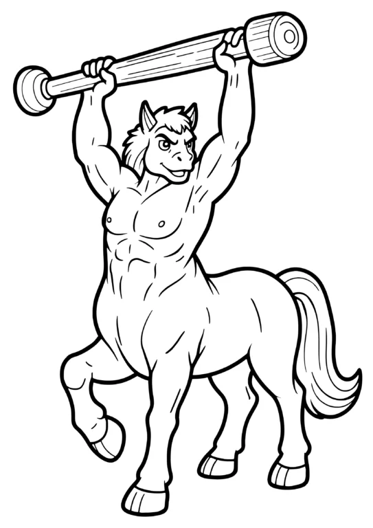 Club Centaur Coloring Page