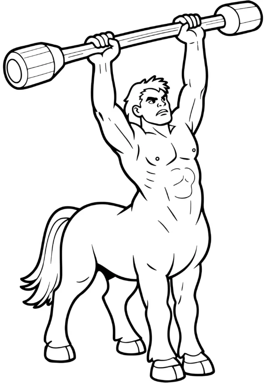 Club Centaur Coloring Page
