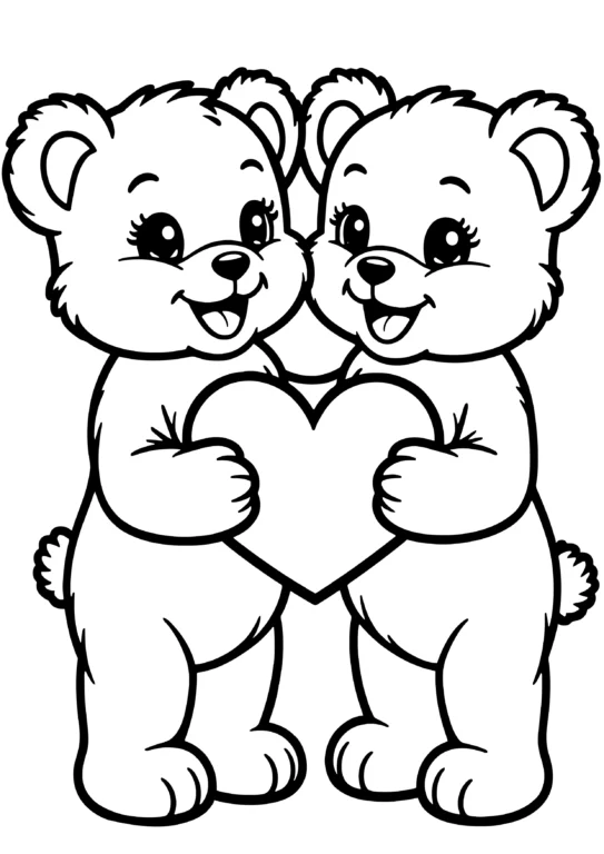 Teddy Bears with Heart