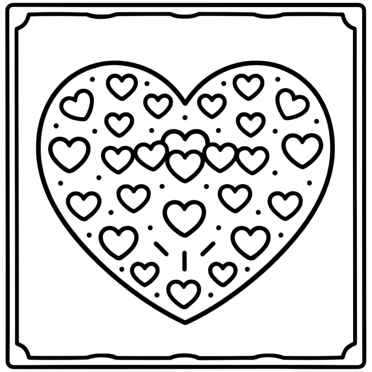 Bordered Decorative Heart