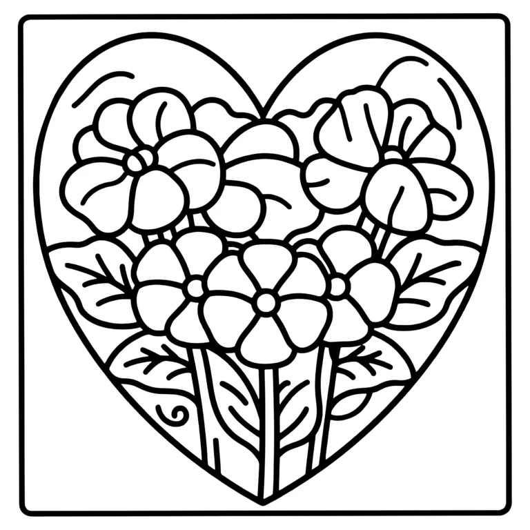 Bordered Valentine Bouquet