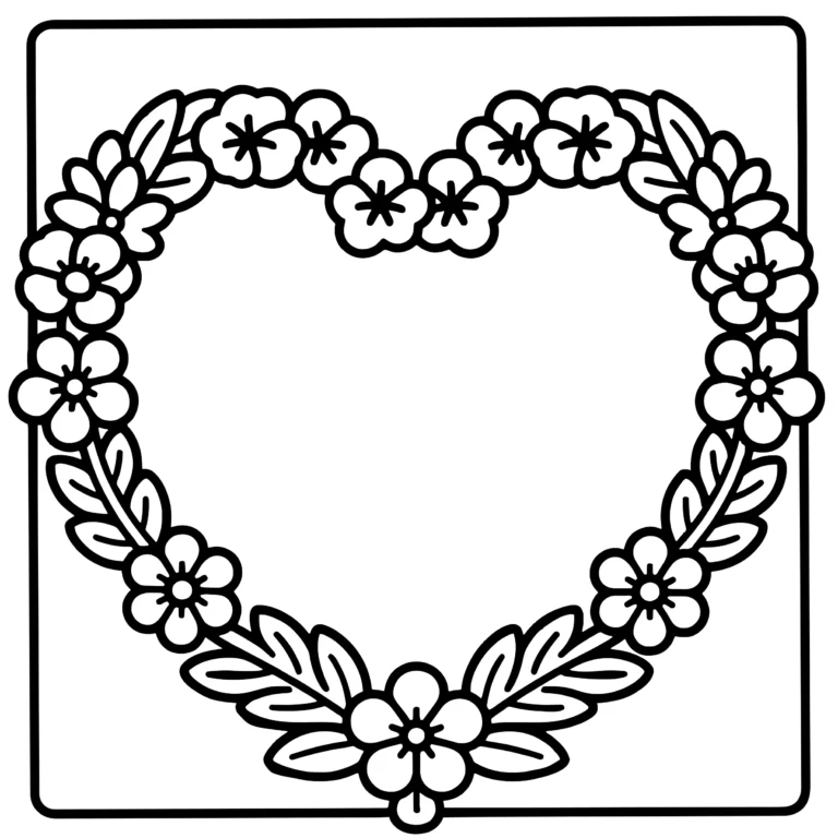 Bordered Valentine Wreath